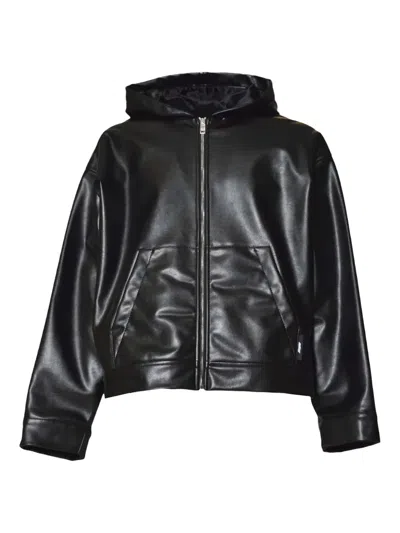 MSGM HOODED ZIP-UP JACKET