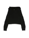Msgm Mini Cozy Hoodie For Girls In Black