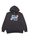 Msgm Hoodie Boy Nero/black In Black