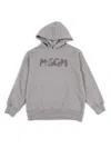 Msgm Hoodie Unisex In Gray