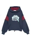 Msgm Hoodie With Color-block Design  In Blue