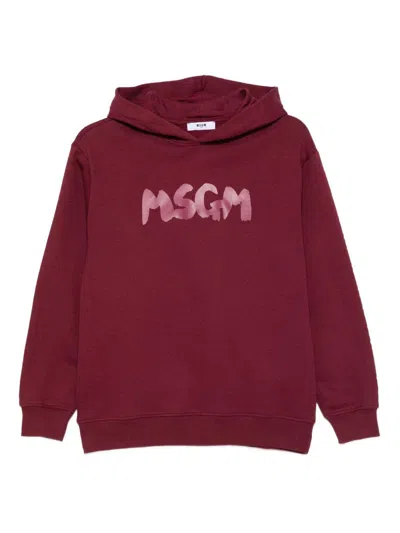 Msgm Kids' Hoodie With Print
