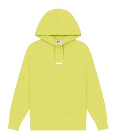 Msgm Hoodie In Yellow