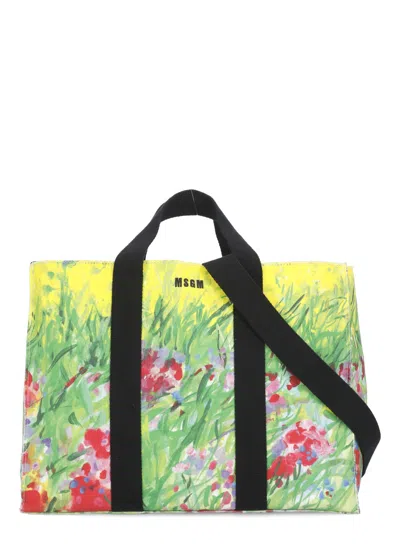 Msgm Horizontal Tote Bag