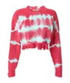 Msgm Imitation Old Knitted Pullover In Red