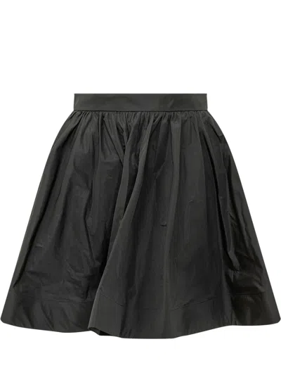 Msgm -inspired Midi Skirt In Black