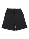 Msgm Interlock Bermuda Unisex In Black