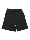 Msgm Interlock Bermuda Unisex In Black