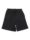 Msgm Interlock Bermuda Unisex In Black