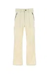 Msgm Cargo Pant With Wide-leg Silhouette And Multiple Pockets In Neutral