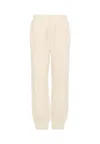 Msgm Ivory Sweatpants For Kids With Logo In Pink