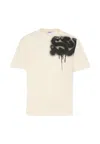 Msgm Graphic T-shirt In Neutral