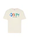 Msgm Ivory T-shirt For Boy With Logo In Neutral