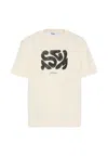 Msgm Ivory T-shirt For Boy With Logo In White