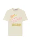Msgm Open Milano Crystal-embellished T-shirt In Neutral