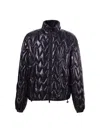 Msgm Quilted Zip-up Padded Jacket In Black