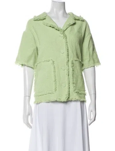 Pre-owned Msgm Jacket In Green