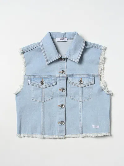 Msgm Jacket  Kids Kids Color Blue