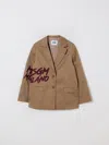 Msgm Jacket  Kids Kids Color Camel In Animal Print