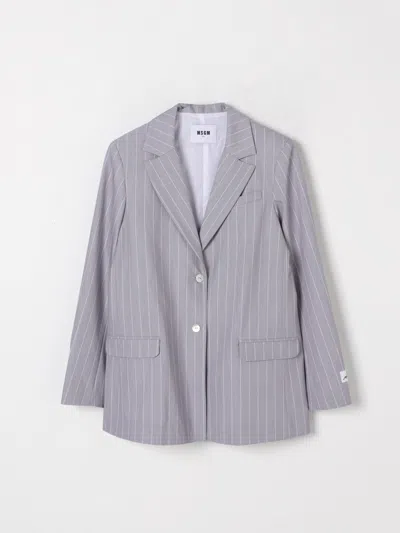 Msgm Jacket  Kids Kids Color Grey