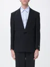 Msgm Shawl-lapel Jacket In Black
