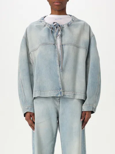 Msgm Jacket  Woman Color Blue