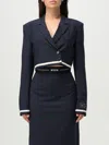 Msgm Jacket  Woman Color Blue