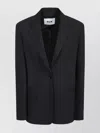 Msgm Jacket With Front Pockets And Long Sleeves In Black