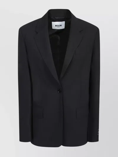 MSGM JACKET WITH FRONT POCKETS AND LONG SLEEVES