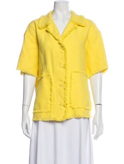 Pre-owned Msgm Jacket In Yellow