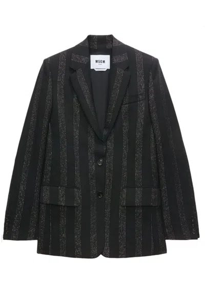 MSGM MSGM JACKETS BLACK