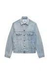 Msgm Long Sleeve Denim Jacket In Blue