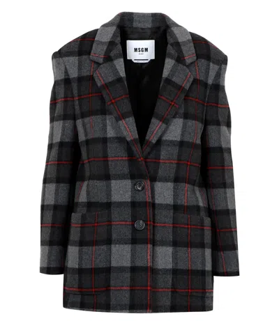 Msgm Jackets Grey In Multi