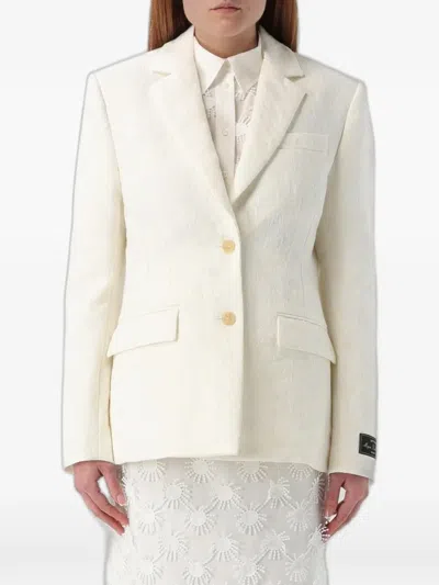MSGM JACQUARD-EFFECT BLAZER