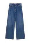 Msgm Buttoned Wide-leg Jeans In Blue