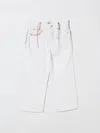 Msgm Stitching-detail Denim Jeans In White