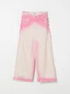 Msgm Airbrushed Jeans In Pink