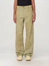 Msgm Tie-dye Print Cotton Jeans In Grün