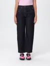 Msgm Blue Logo-plaque Straight-leg Jeans In Blue