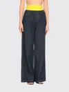 Msgm Blue Cotton Denim Pants