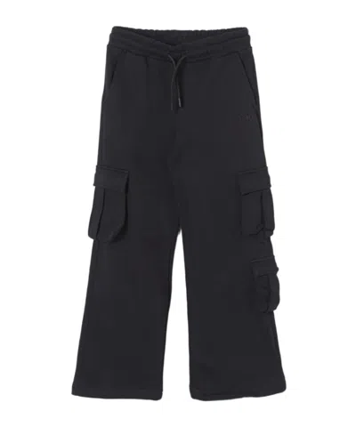 MSGM MSGM KIDS WIDE LEG JERSEY CARGO PANTS