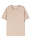 Msgm Jersey Cotton T-shirt In Neutrals