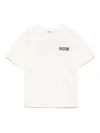 Msgm Jersey T-shirt In Neutrals