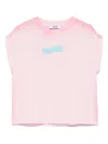 Msgm Jersey T-shirt In Pink