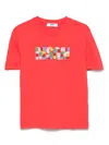 Msgm Jersey T-shirt In Red
