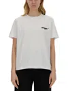 Msgm Crewneck T-shirt In White
