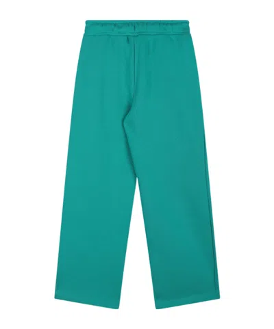 Msgm Jersey Track Pants In Green