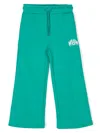 Msgm Jersey Track Pants In Green