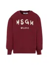 Msgm Jersey With Logo In Red