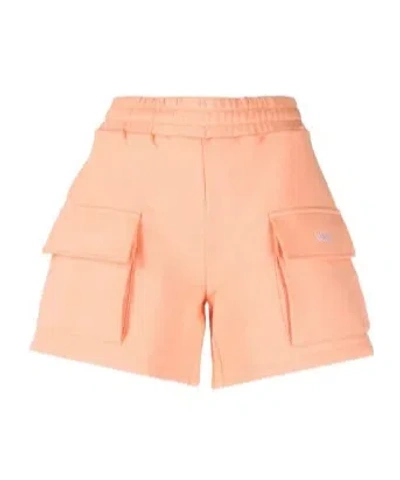 Msgm Jersey-knit Mini Shorts In Nude